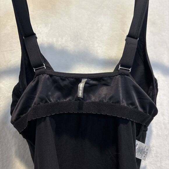 Lands' End Women's Size 8DD Underwire Bra Black Wrap Tankini Swimsuit Top Beach - Picture 11 of 15